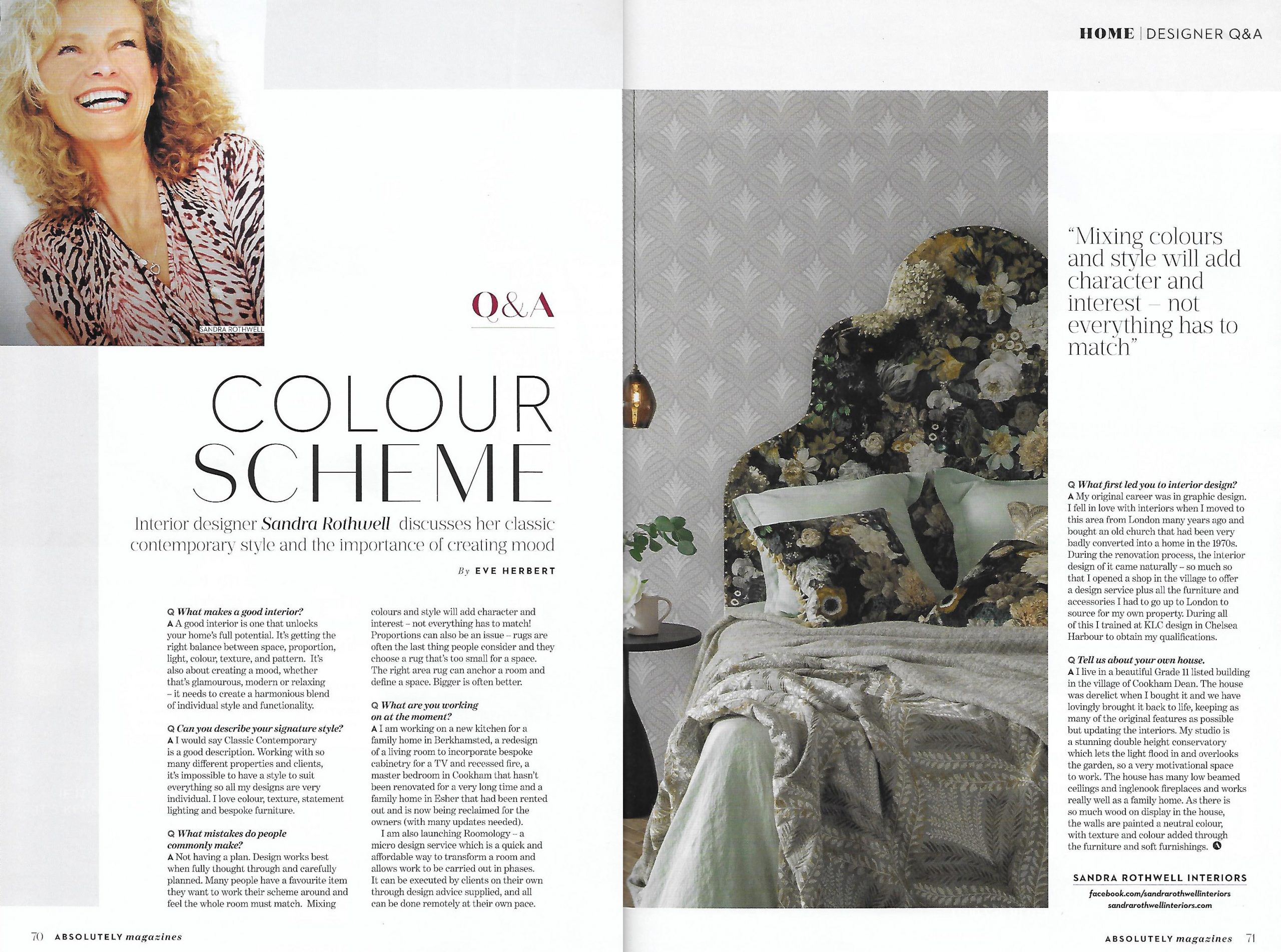 Sandra Rothwell Q&A Absolutely Magazine